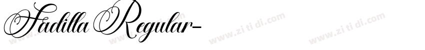 Fadilla Regular字体转换